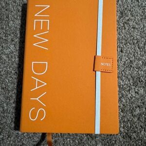Cagie Orange New Days Leather Journal 300 Page Lined 5.7x8.3 Like New